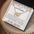 To My Granddaughter - I Love You Interlocking Hearts Necklace