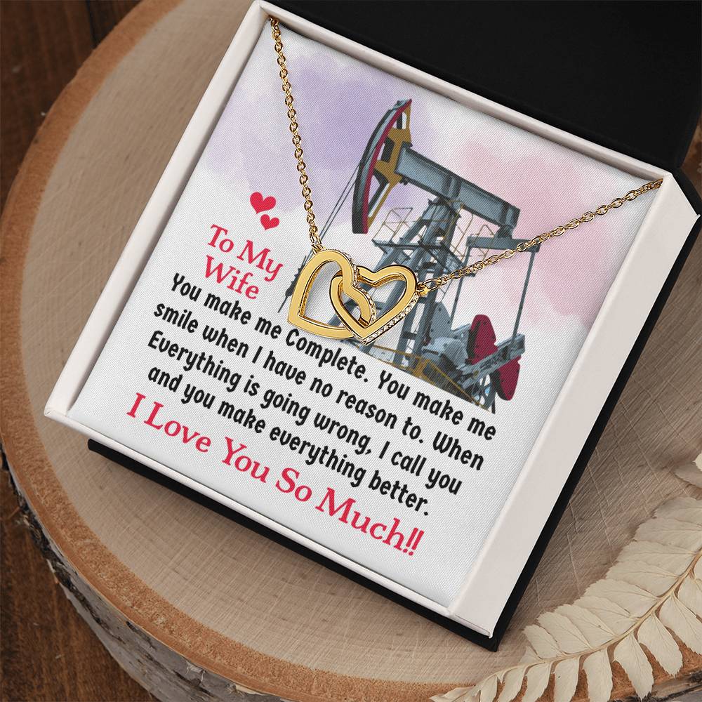 Oilfield Man'S Wife - Interlocking Heart Necklace Interlocking Hearts Necklace