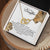 To My Daughter - This Old Lioness Will Always Have Your Back Interlocking Hearts Necklace