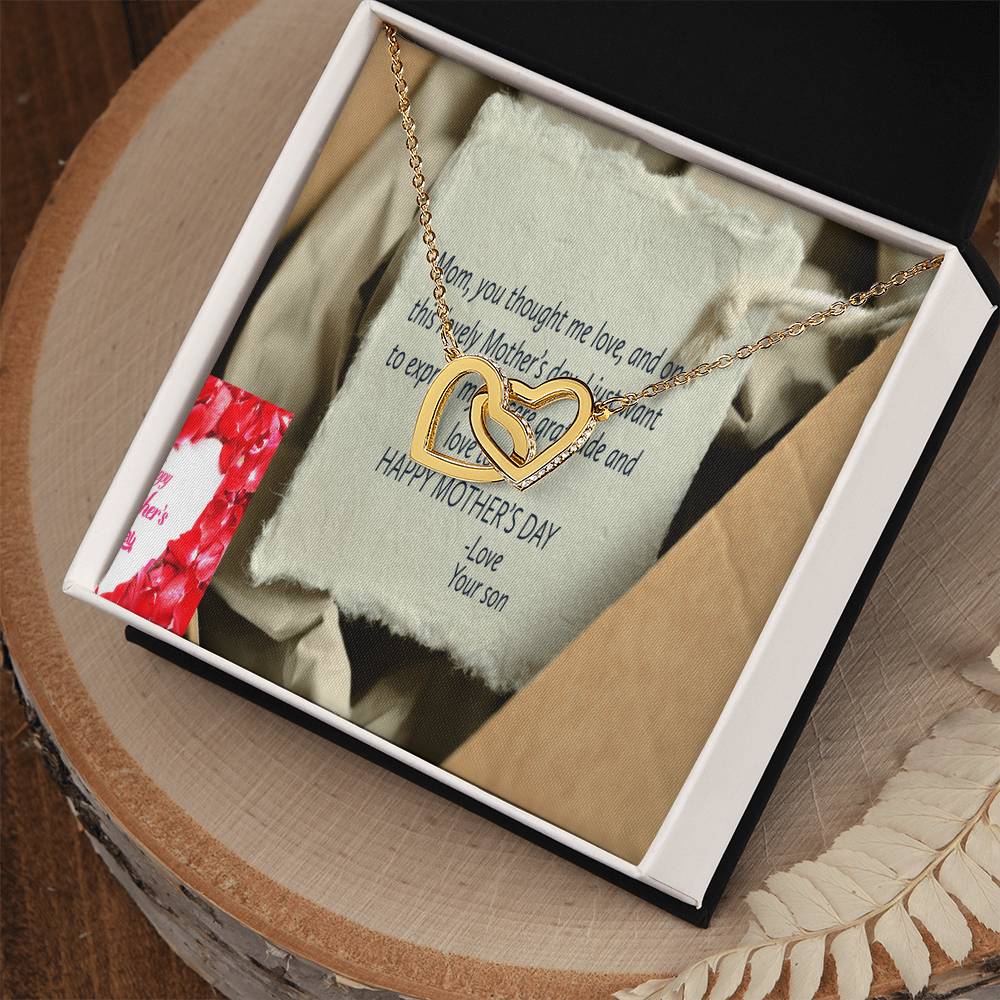 Happy Mother'S Dayike Mens Production Interlocking Hearts Necklace