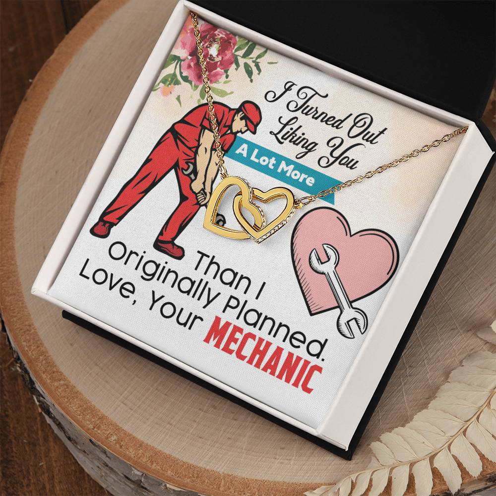 Mechanic'S Girlfriend- Interlocking Heart Necklace Interlocking Hearts Necklace