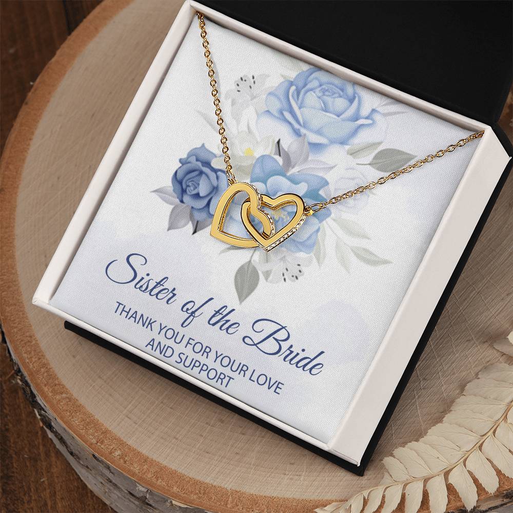 Sister Of The Bride Jewelry Boxsister Of The Bride Necklace Sister In Law Wedding Day Giftsister Of The Groom Weddinginterlocking Hearts Interlocking Hearts Necklace