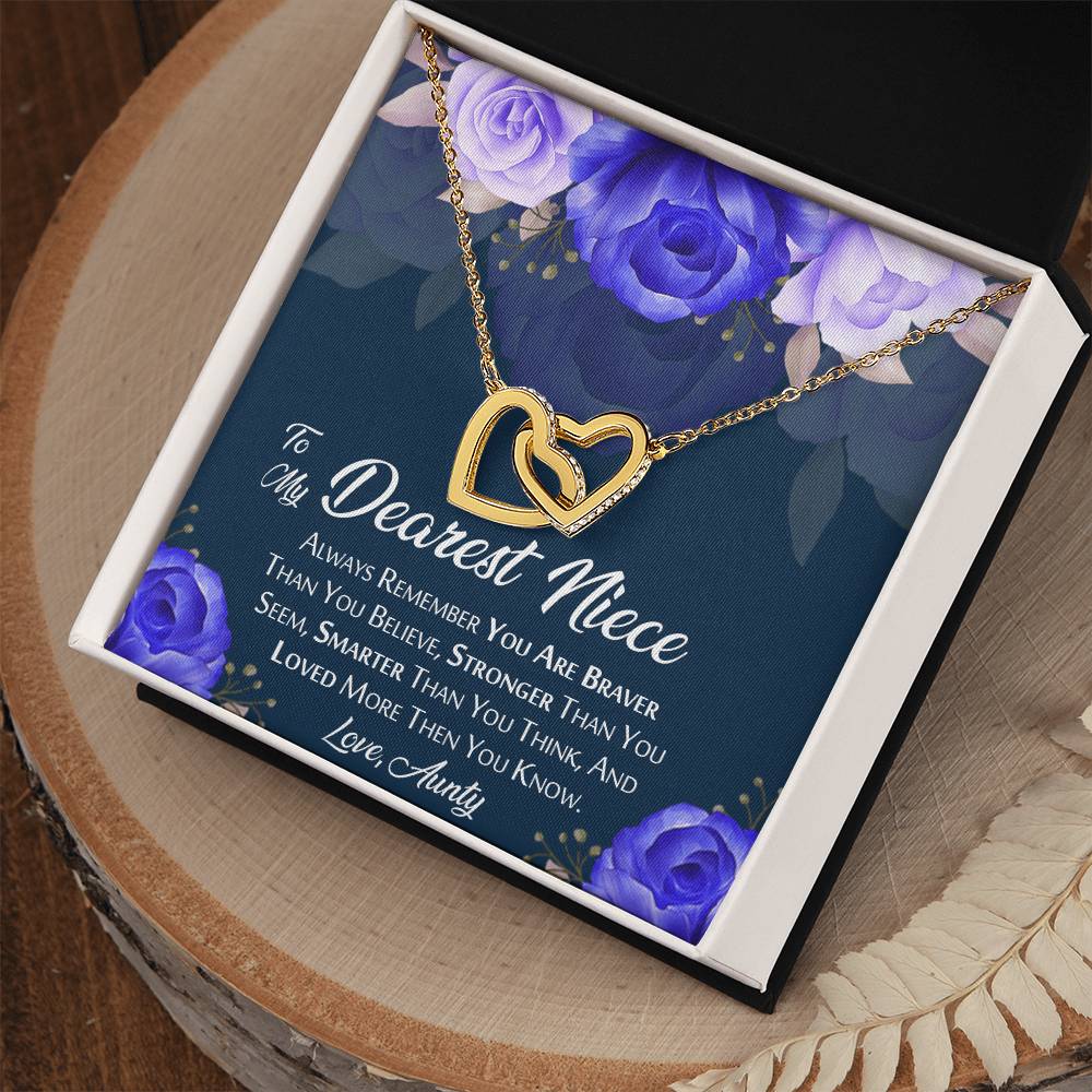 Beautiful Gift For Niece From Aunty Interlocking Hearts Necklace
