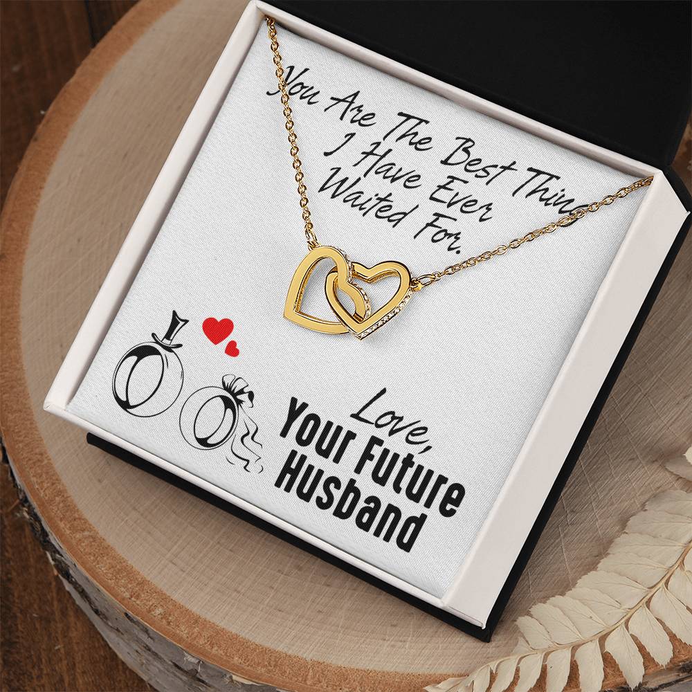 Gift For Future Wife - Interlocking Heart Necklace Interlocking Hearts Necklace