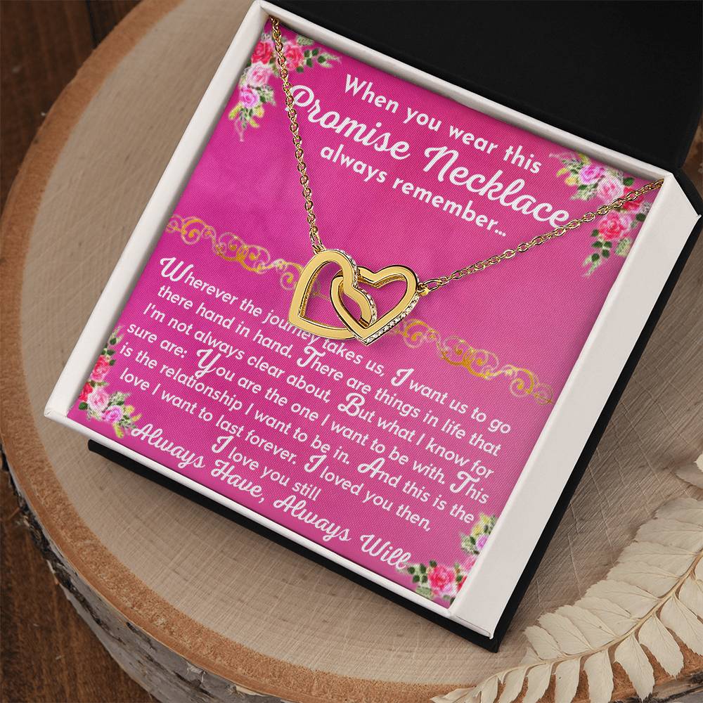 The Promise Necklace Interlocking Hearts Necklace