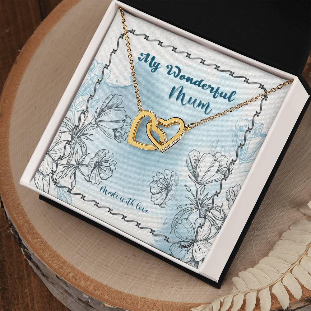 Happy Mother'S Day Gift - Made With Love - The Interlocking Heart Necklace Interlocking Hearts Necklace