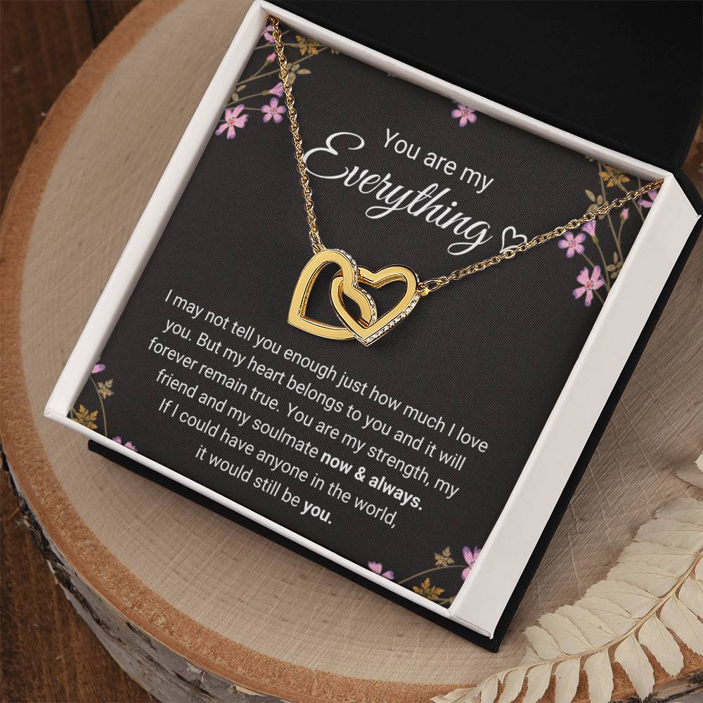 Connected By Hearts - Necklace Interlocking Hearts Necklace