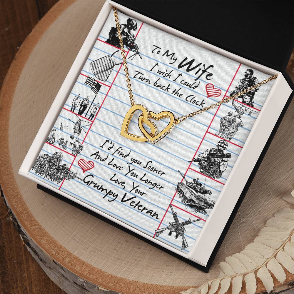 Veteran'S Wife - Interlocking Heart Necklace Interlocking Hearts Necklace