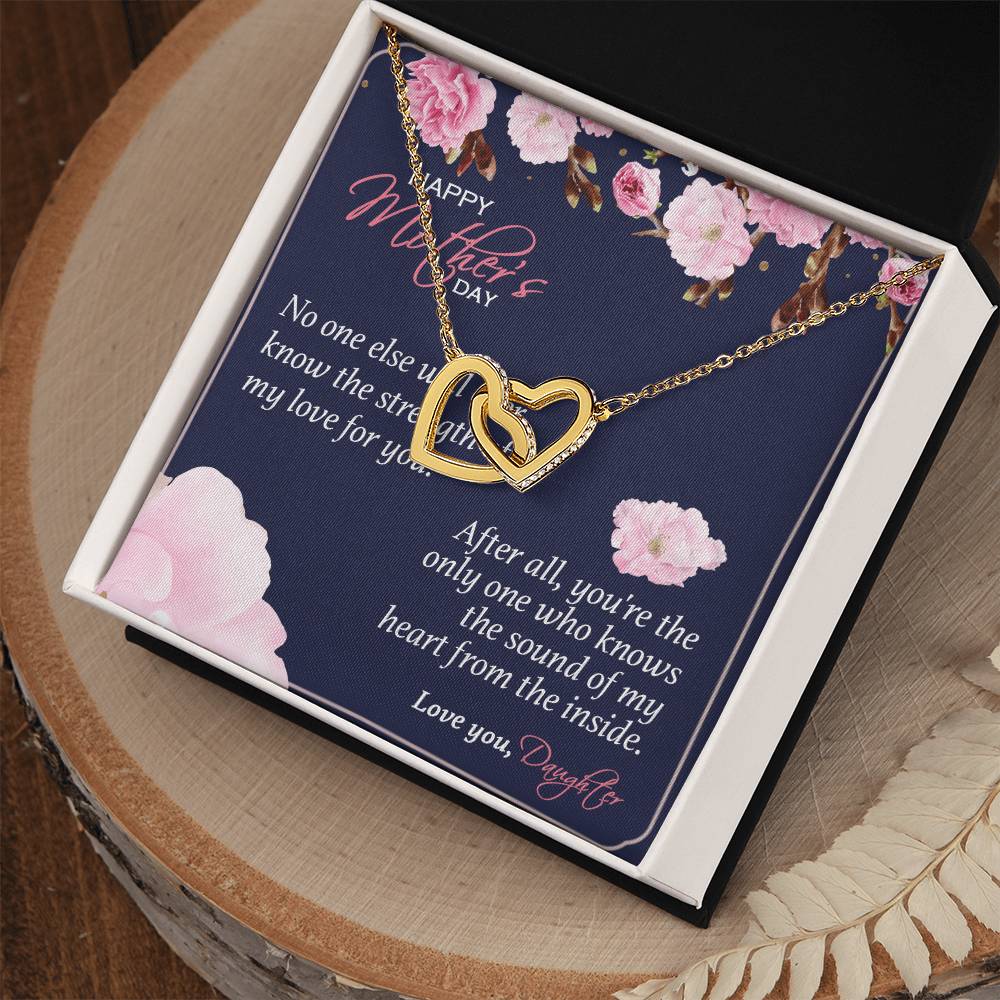 Gift For Mom - You'Re The Only One - The Interlocking Heart Necklace Interlocking Hearts Necklace