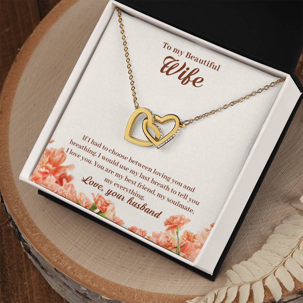 Interlocking Hearts Necklace Anniversary Gift For Wife Gift For Her From Husband Gift For Her Mothers Day Gift Valentines Day Gift Gifts For Wife Christmas Gift