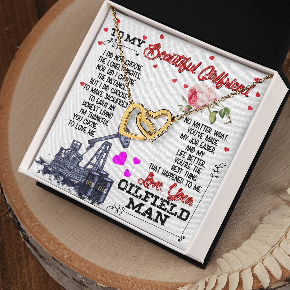 Oilfield Man'S Girlfriend - Interlocking Heart Necklace Interlocking Hearts Necklace