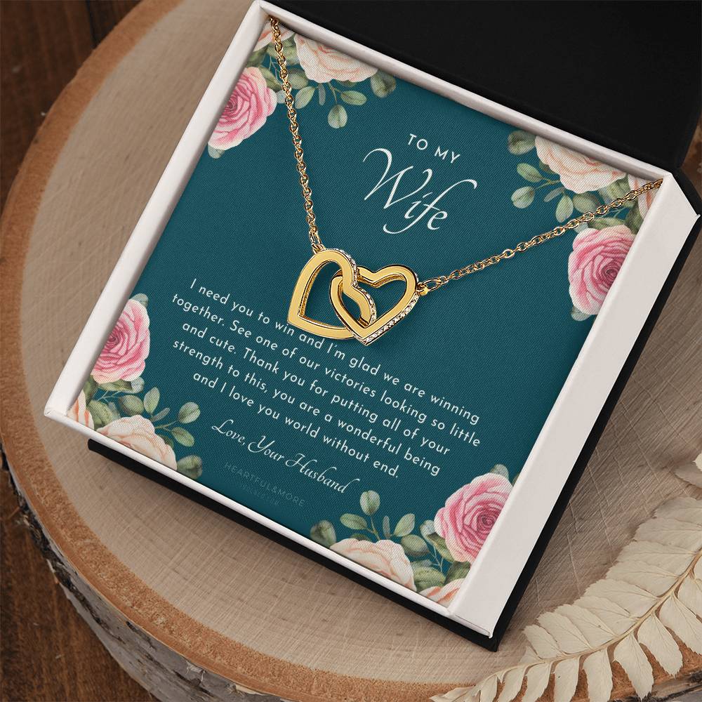 Postpartum Gift For Wife Gift For Wife Post Pregnancy Becoming A Mother Gift Gift For Wife Birth Wife After Pregnancy Necklace Wife Becoming A Mom Interlocking Hearts Necklace