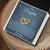 To My Daughter - Always Be My Little Girl - Heart Necklace Interlocking Hearts Necklace