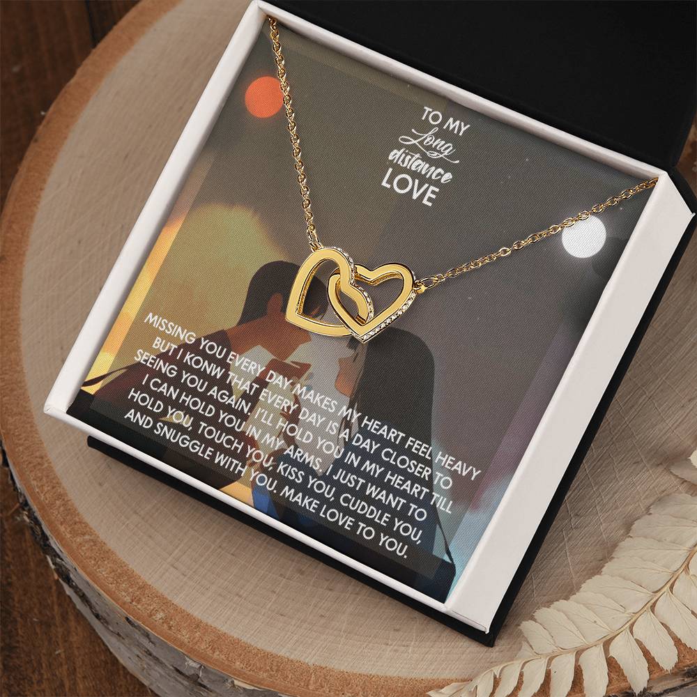 Interlocked Necklace For My Love Whom I Want To Hold Lifetime Interlocking Hearts Necklace