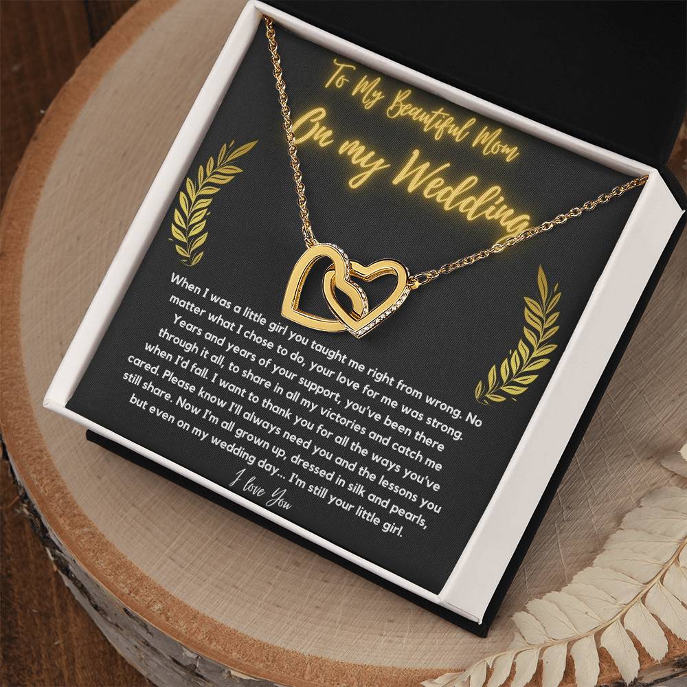 To Mom 1 Interlocking Hearts Necklace