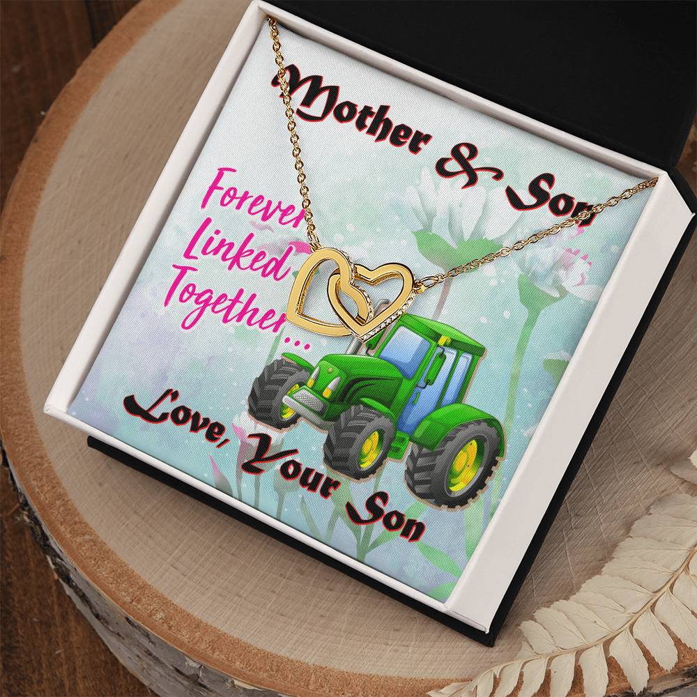 Gift For Mom- Interlocking Heart Necklace Interlocking Hearts Necklace