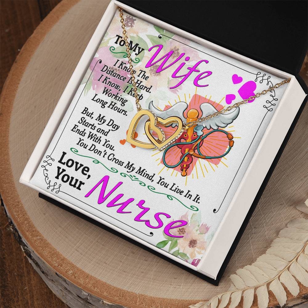 Nurse'S Wife - Interlocking Heart Necklace Interlocking Hearts Necklace