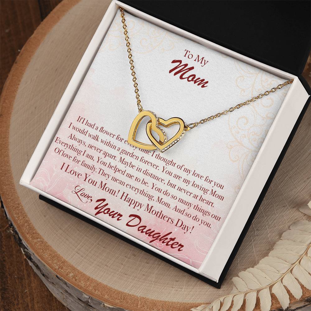 Mother'S Day Garden Forever - Interlocking Hearts Necklace