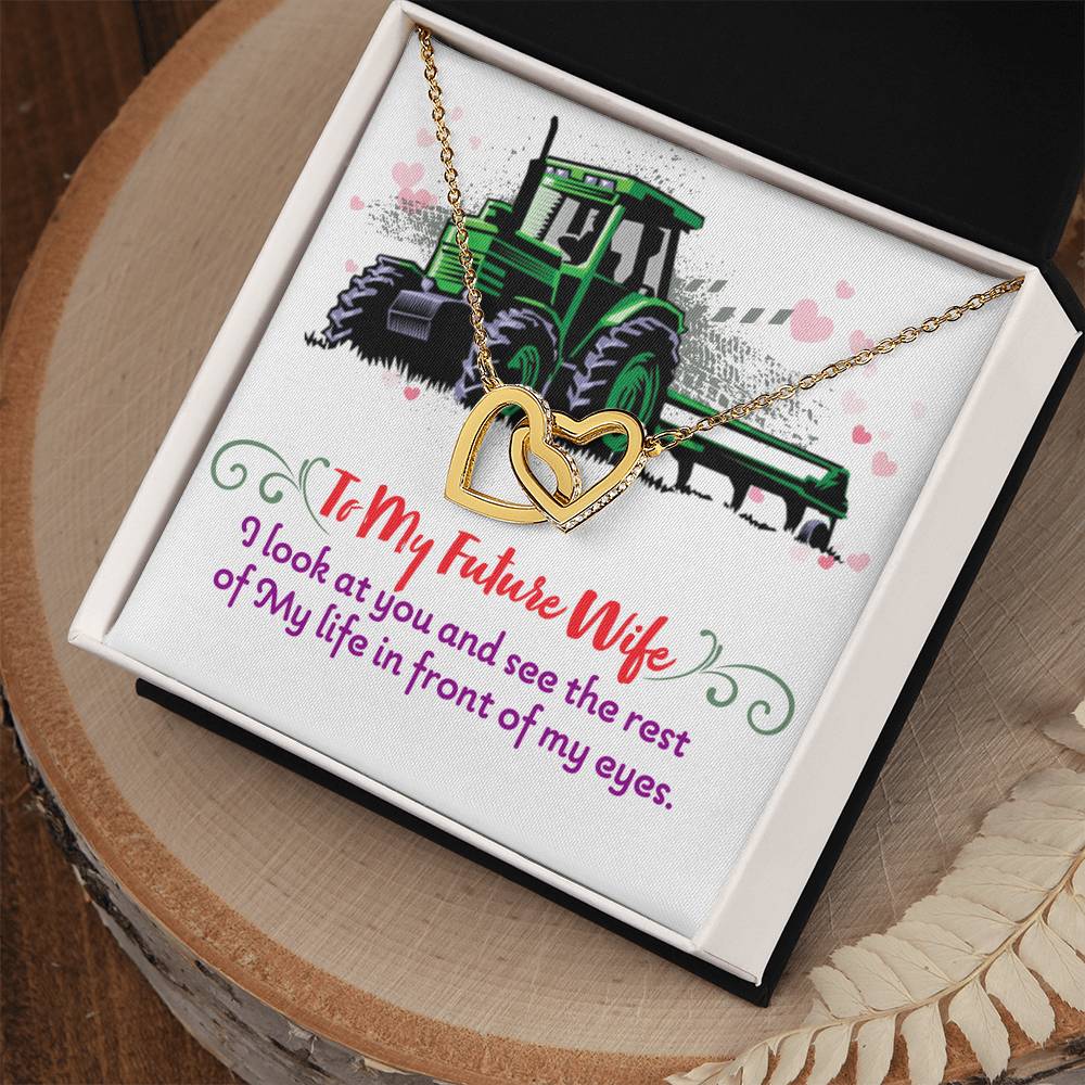 Farmer'S Future Wife - Interlocking Heart Necklace Interlocking Hearts Necklace