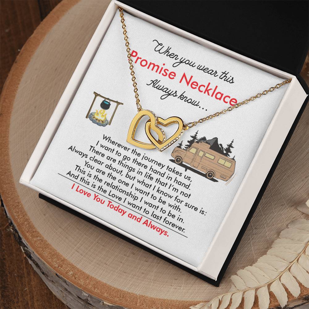Camping Girl - Interlocking Heart Necklace Interlocking Hearts Necklace