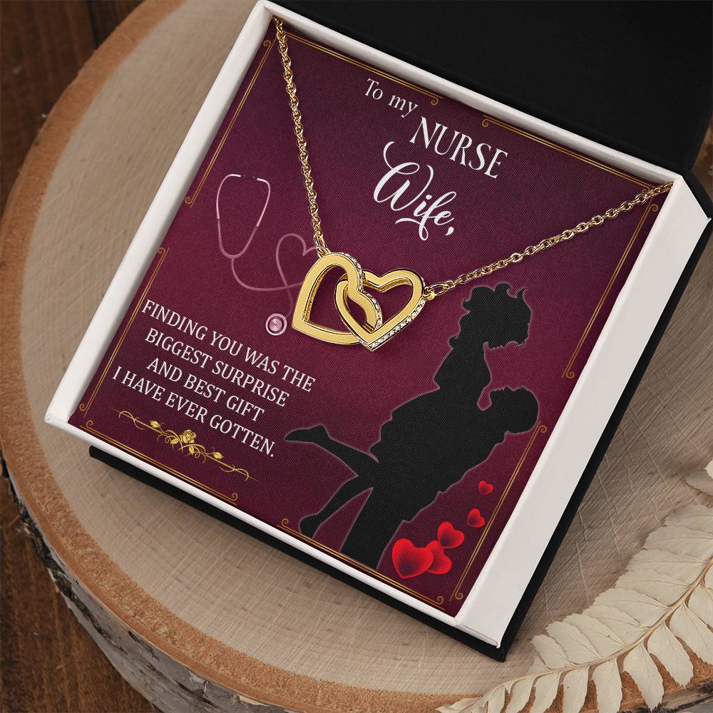Interlocking Hearts Necklace Nurse Graduation Gift Nurse Gift Nurse Necklace Future Nurse Gift Gift For Nurse