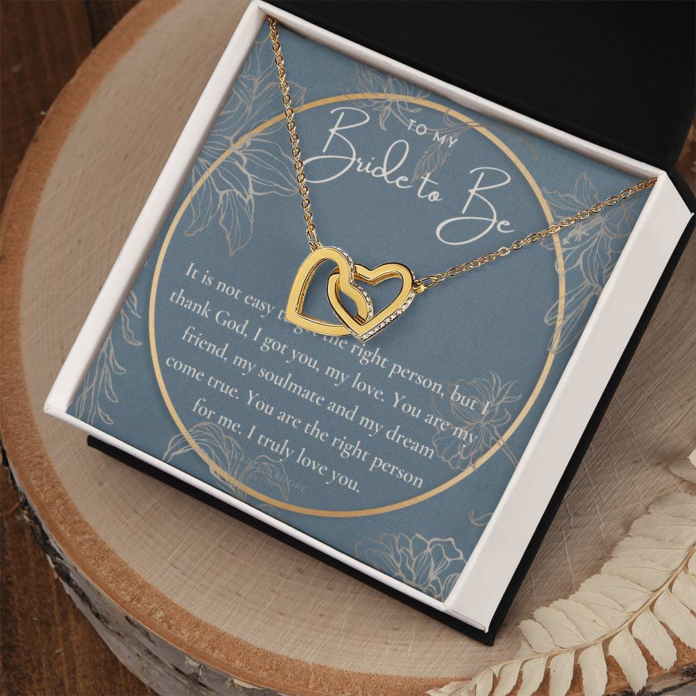 Engagement Gift For Bride To Be Future Wife Necklace Bride To Be Necklace Gift For Bride Sentimental Gift For Future Bride Fiance Gift Interlocking Hearts Necklace