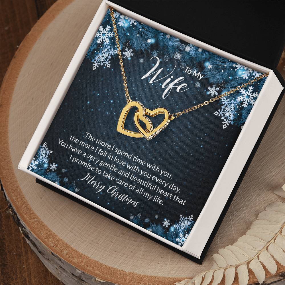 Interlocking Hearts Christmas Gift To Wife Anniversary Gift Wife Anniversary Gift Anniversary Jewelry Anniversary Necklace Girlfriend Interlocking Hearts Necklace