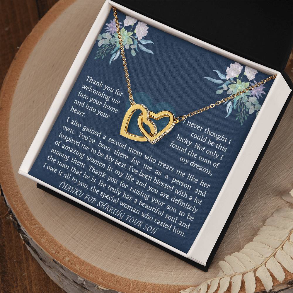 Interlocking Necklace For Boyfriend Mom Interlocking Hearts Necklace