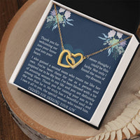 Interlocking Necklace For Boyfriend Mom Interlocking Hearts Necklace