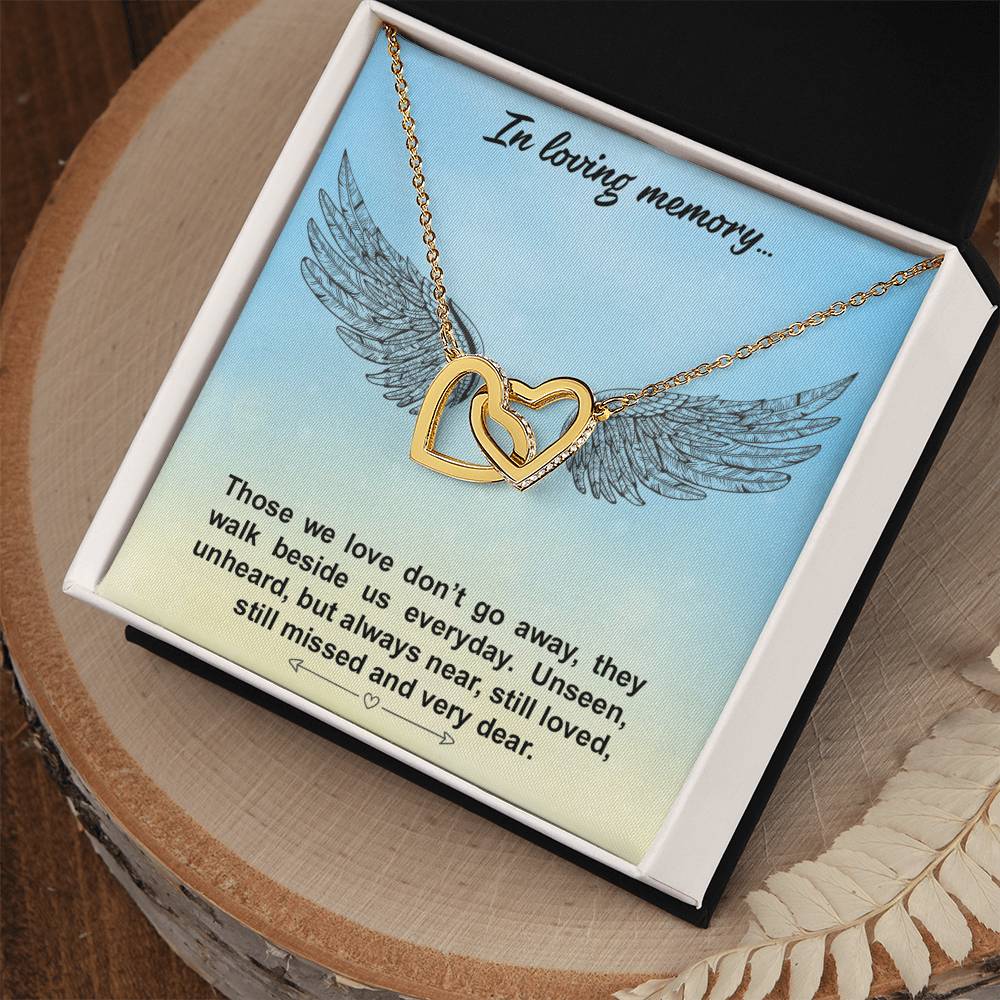 Interlocked Hearts Necklace - Loving Memories Interlocking Hearts Necklace