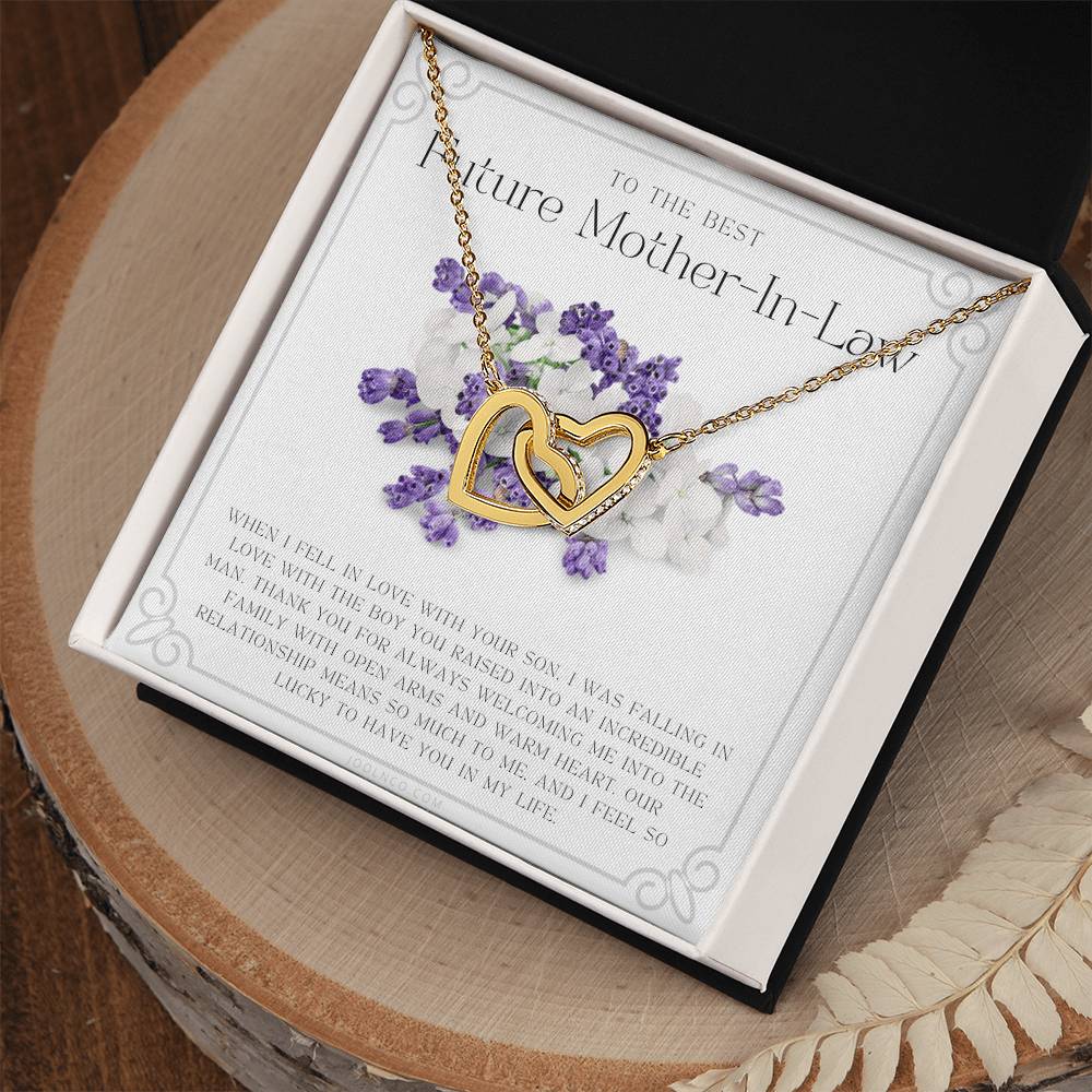 Future Mother In Law Gift Mom In Law Jewelry Mother'S Day Gift For Mother-In-Law Gift For Mother In Law Mother-In-Law Necklace Interlocking Hearts Necklace