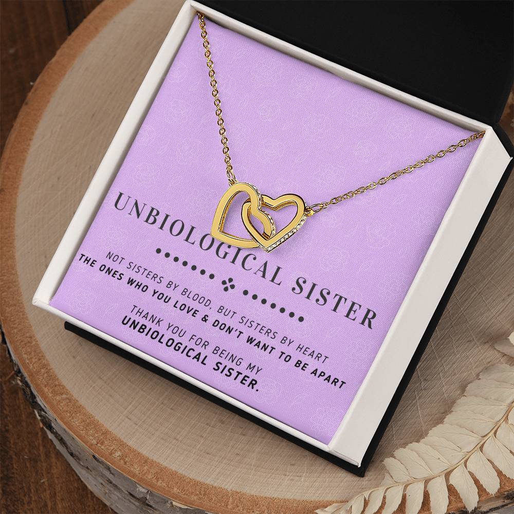 Sisters By Heart - Interlocking Heart Necklace Interlocking Hearts Necklace