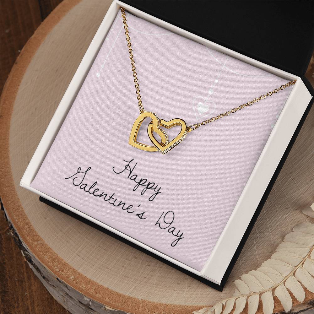 Happy Valentine'S Day - Necklace Interlocking Hearts Necklace