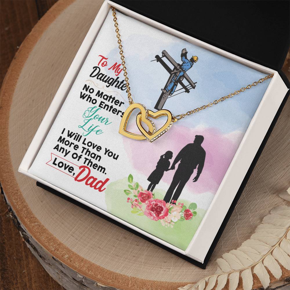 Lineman'S Daughter - Interlocking Heart Necklace Interlocking Hearts Necklace