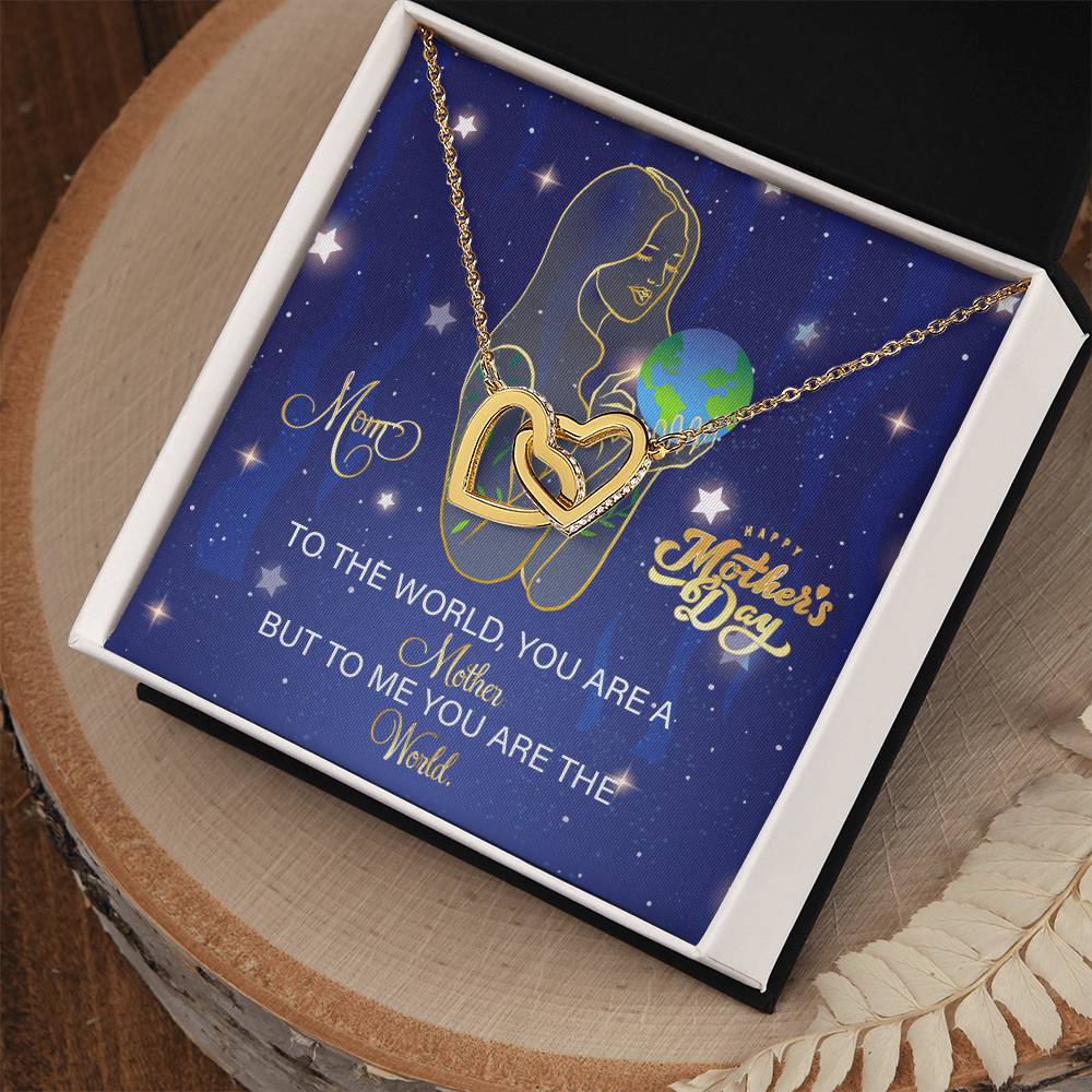 Mother'S Day Necklace Interlocking Hearts Necklace