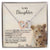 To My Daughter Necklace Gift From Mom On Birthday Graduation Daughter Grown Up Daughter Interlocking Hearts Necklace
