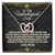 To My Unbiological Sister - Interlocking Hearts Necklace - Eudora Collection