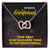 Interlocking Hearts - To My Beautiful Girlfriend - My Favourute Thing Interlocking Hearts Necklace