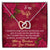 Merry Christmas To My Wife - Interlocking Hearts Interlocking Hearts Necklace