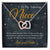 To My Amazing Niece Interlocking Hearts Necklace