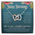 Stay Strong Recovery Gift Necklace Interlocking Hearts Necklace