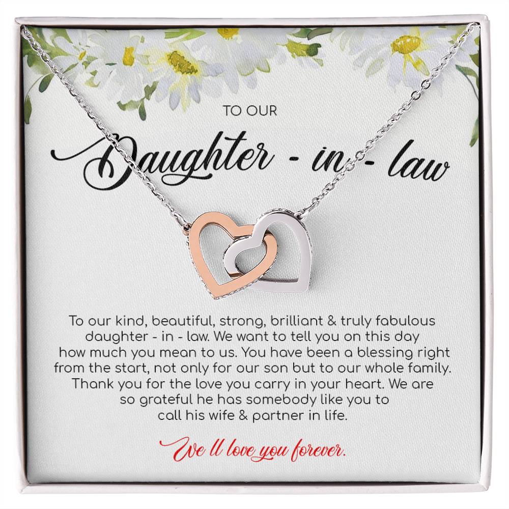 Ou Have Been A Blessing Right From The Start - Interlocking Heart Necklace Interlocking Hearts Necklace