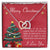 Gift For Girlfriend To My Girlfriend Romantic Present For Girlfriend Jewelry Girlfriend Best Birthday Gift Anniversary Necklace Message Card Interlocking Hearts Necklace