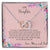 To My Daughter If Ever There Is A Tomorrow - Love Mom & Dad Interlocking Hearts Necklace
