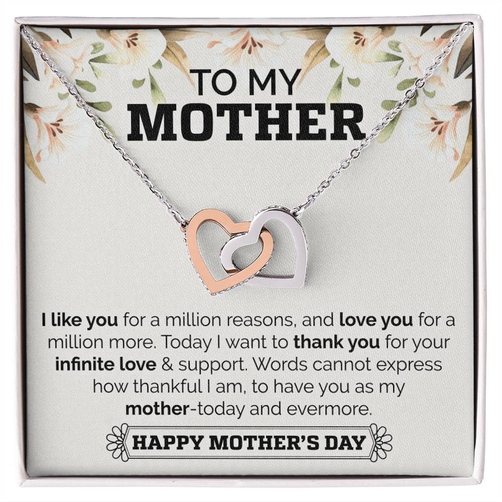 Interlocking Hearts Mother&#39;S Day Necklace Interlocking Hearts Necklace