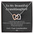 Gift To My Granddaughter - I Will Always Be There For You Interlocking Hearts Necklace