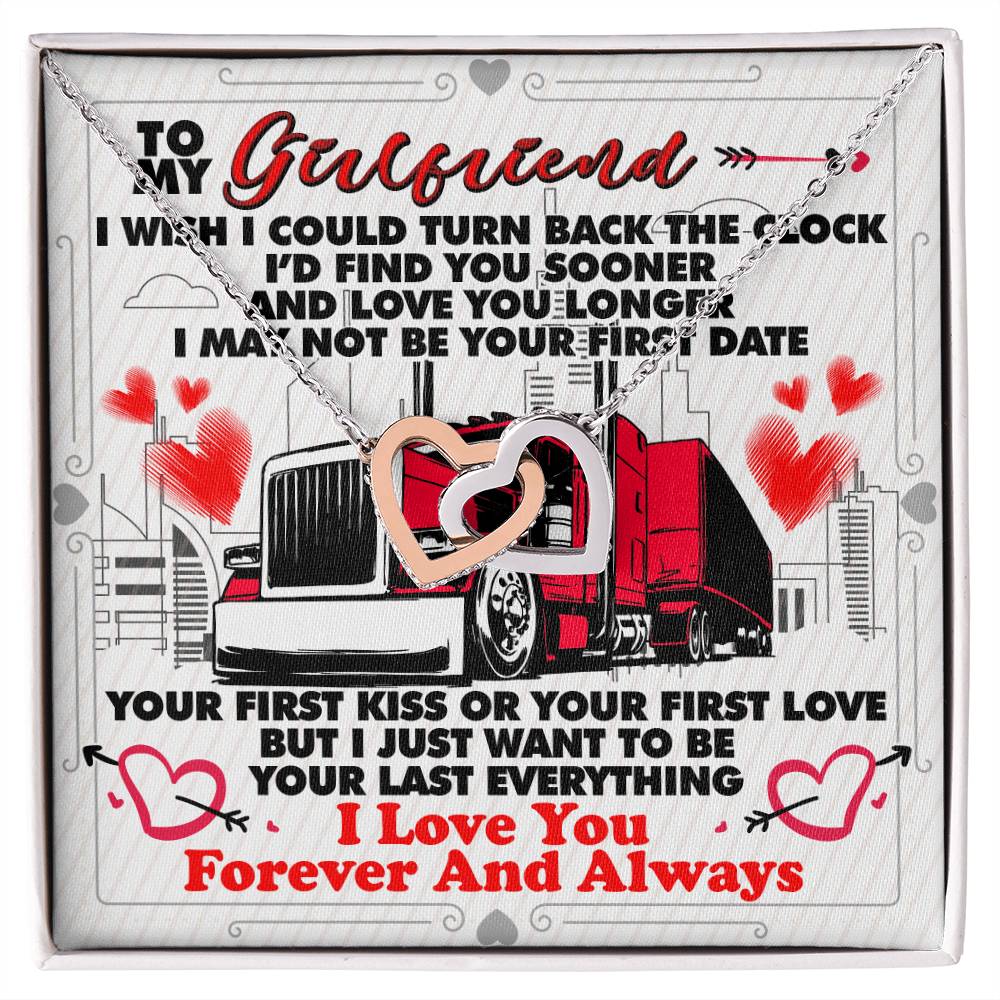 Trucker'S Girlfriend - Interlocking Heart Necklace Interlocking Hearts Necklace