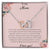 To My Mom I Will Never Have Enough Words - Pink Interlocking Hearts Necklace
