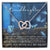 To My Granddaughter Butterfly Necklace - A Unique Gift She Can Cherish Forever Interlocking Hearts Necklace