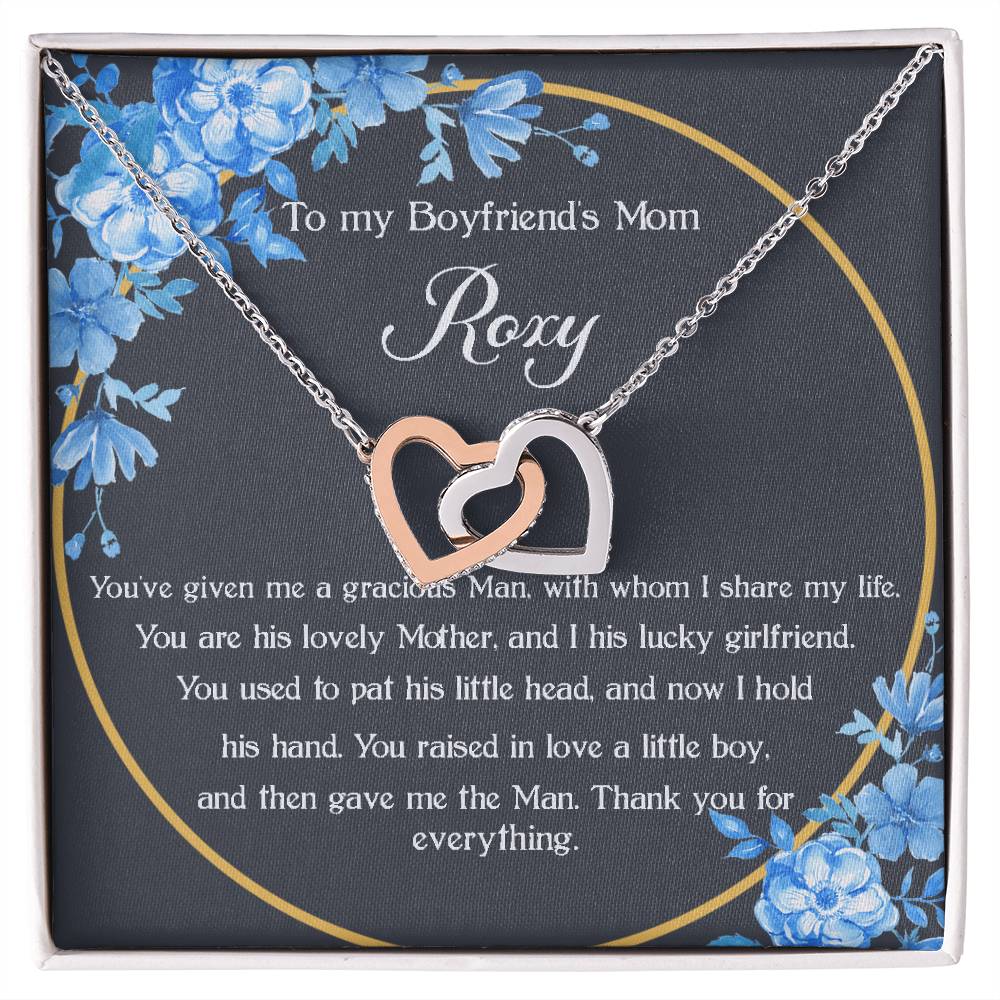 To My Boyfriend &#39;S Mom - Roxy #2027233922 Interlocking Hearts Necklace